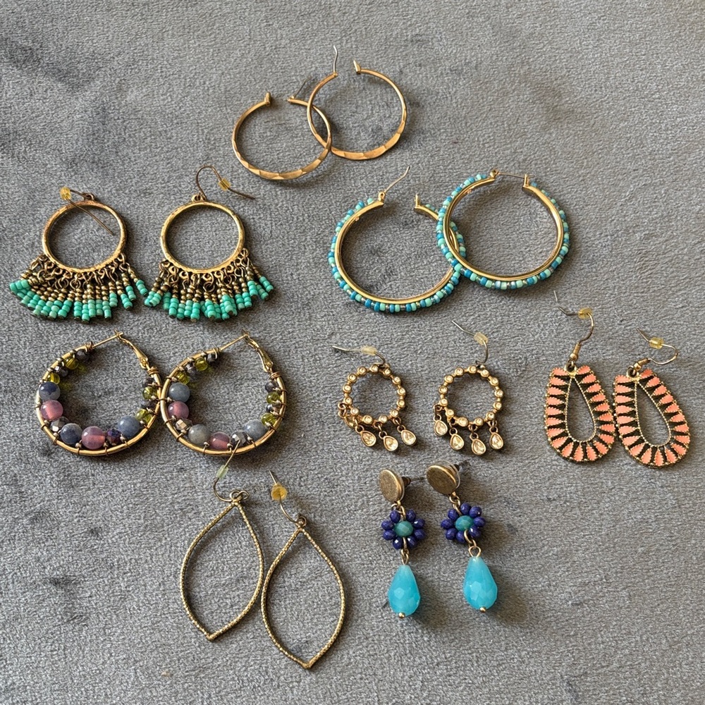 Eight (8) Earring sets.